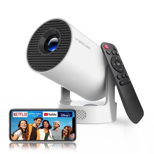 LumiPro HY300 Pro+ Portable Mini Projector — 720P HD, Android 14, WiFi 6, Bluetooth 5.4